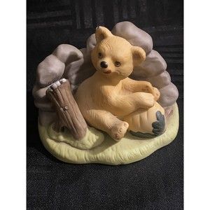 Franklin Mint Woodland Surprises Bear Figurine Jacqueline B Smith 1984